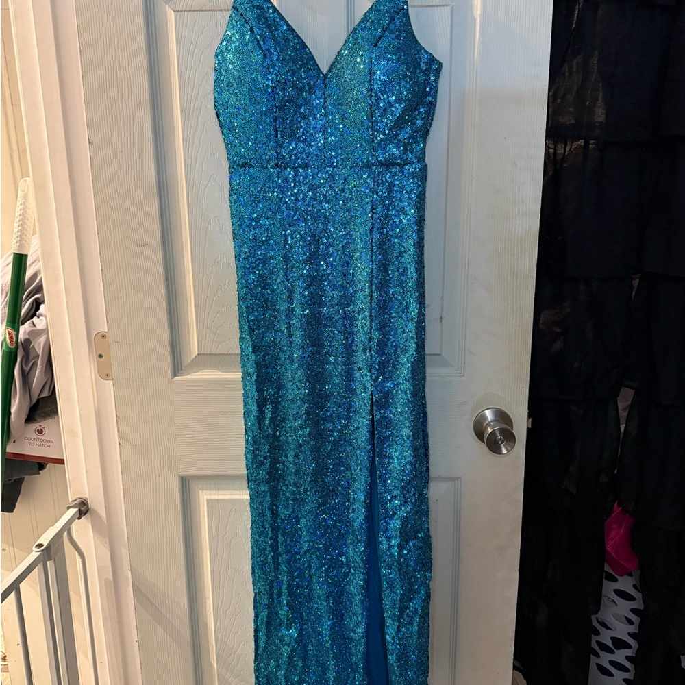 Honey and Rosie Teal Dress